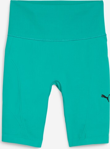 PUMA Skinny Športové nohavice 'SHAPELUXE' - Zelená: predná strana