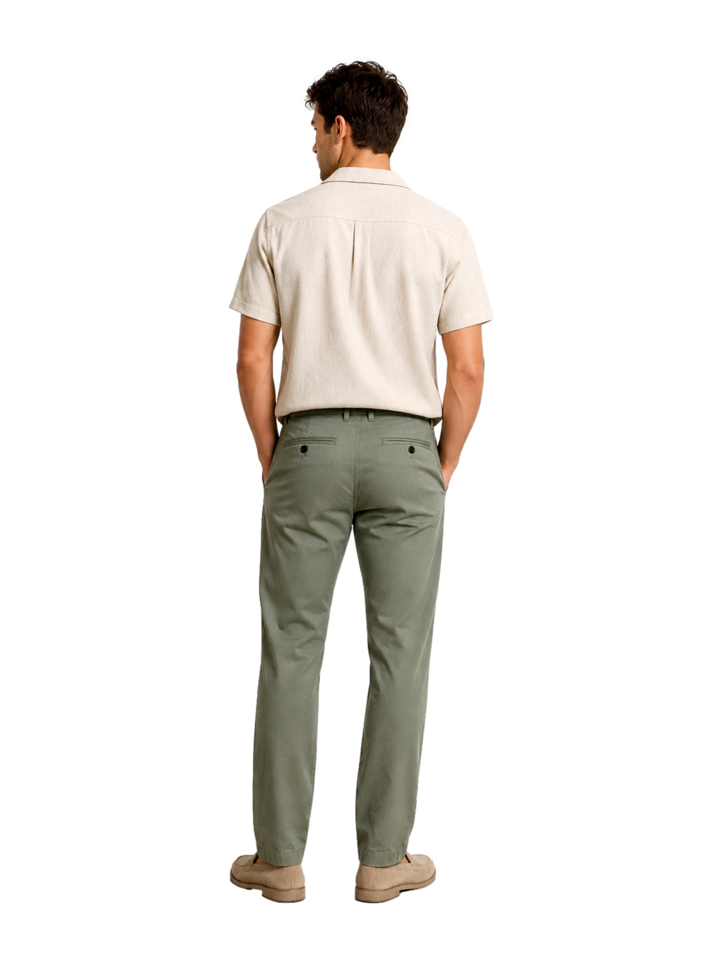 SELECTED HOMME Normalny krój Chinosy 'SLHSTRAIGHT196-DAN' w kolorze zielony