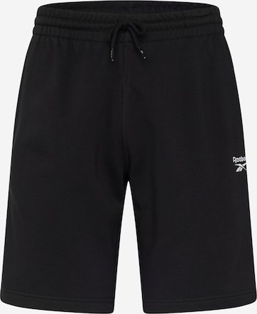 Regular Pantaloni sport de la Reebok pe negru: față