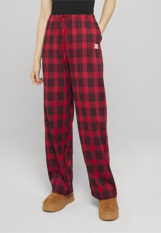 Noisy may Wide leg Broek in Rood: voorkant