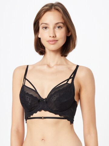 Hunkemöller T-shirt Bra 'Mitzy' in Black