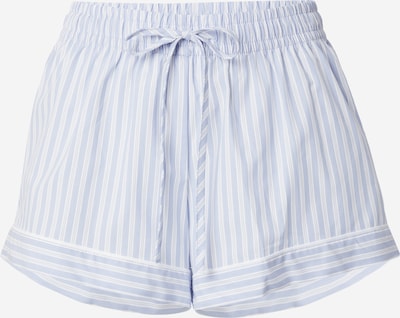 Hunkemöller Pantalon de pyjama en bleu-gris / blanc, Vue avec produit