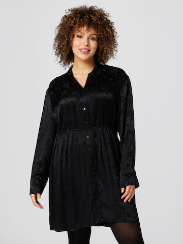 A LOT LESS Shirt Dress 'Mona' in Black