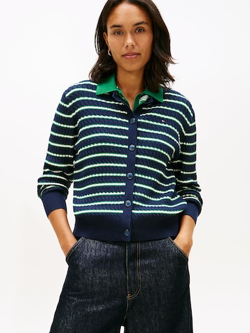 Cardigan TOMMY HILFIGER en bleu : devant