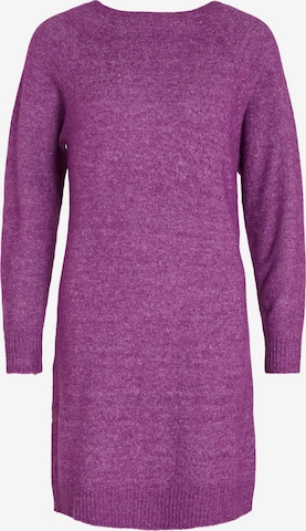 VILA Knitted dress 'Ella' in Purple: front