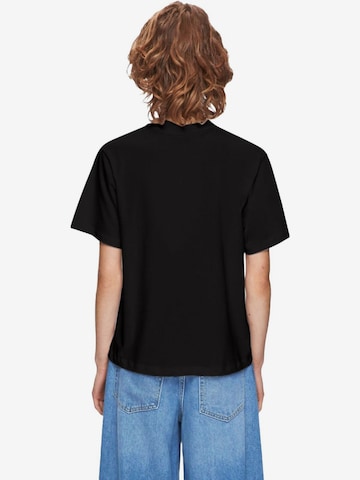 LTB Jeans Shirt 'Printed T-Shirt' in Zwart