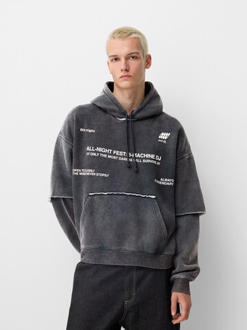 Bershka Sweatshirt in Grau: Vorderseite