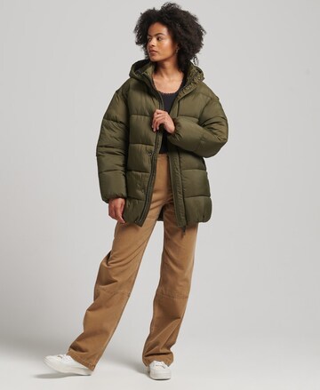 Giacca invernale 'Cocoon' di Superdry in verde