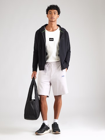 HUGO Loosefit Παντελόνι 'Nasensio' σε λιλά