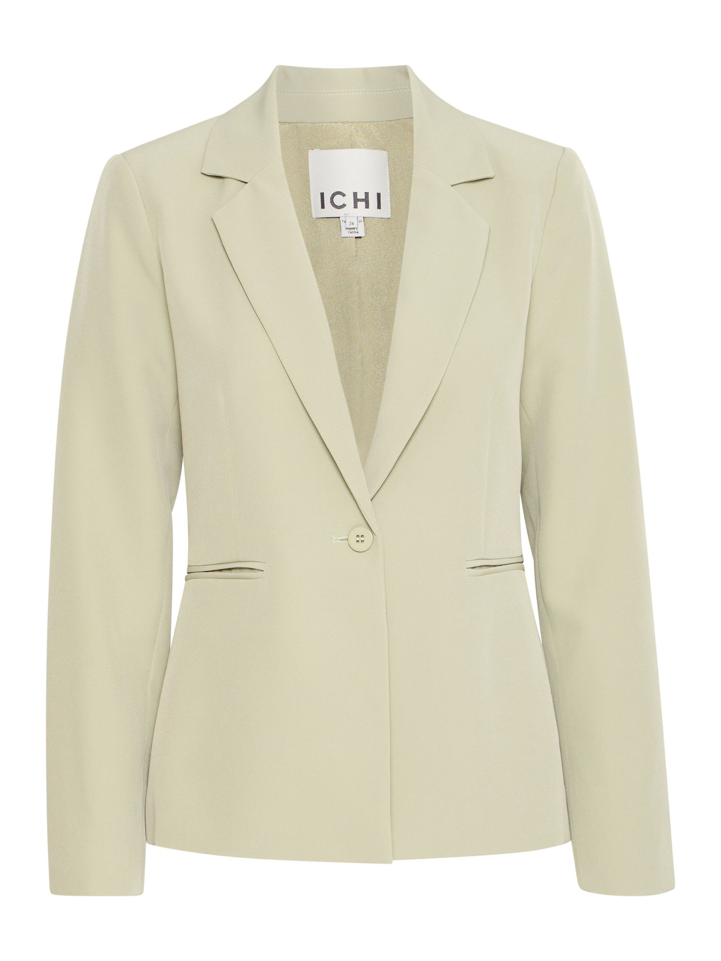 ICHI Slim fit Blazer 'Lexi' in Green: front