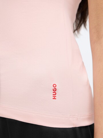 HUGO T-shirt i rosa