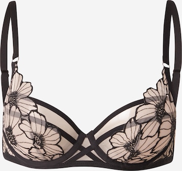 juoda Chantelle Marškinėliai Liemenėlė 'LUSH': priekis