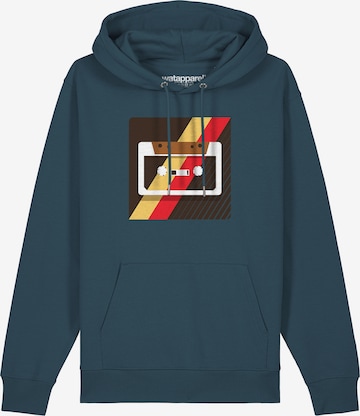 Sweat-shirt ' Kassette ' Watapparel en bleu : devant