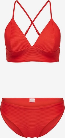 ONLY Triangel Bikini i rød: forside