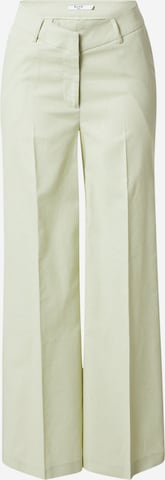 NA-KD Wide leg Pleated Pants in Green: front