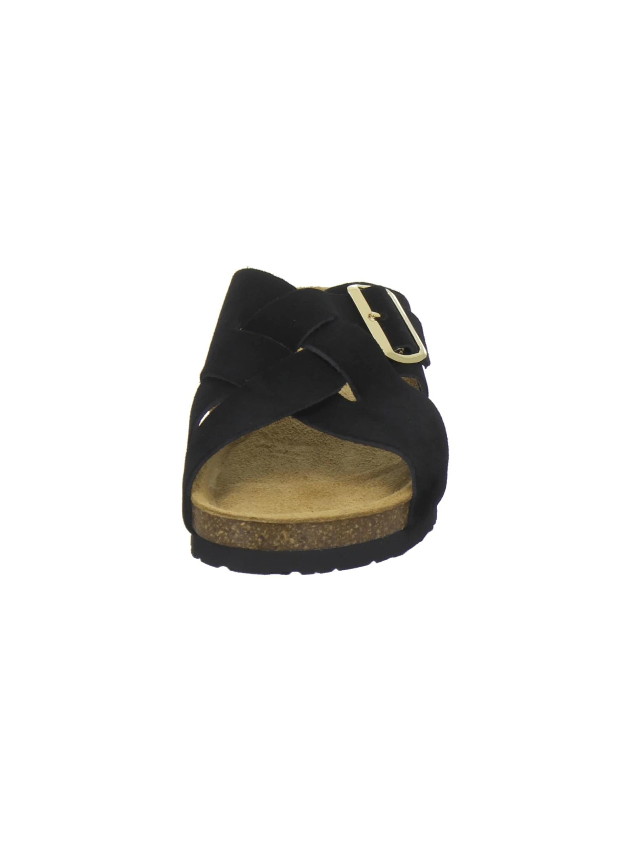 Mule 'Pantoletten Damen Kreuzbandage schwarz' AFS-Schuhe en noir