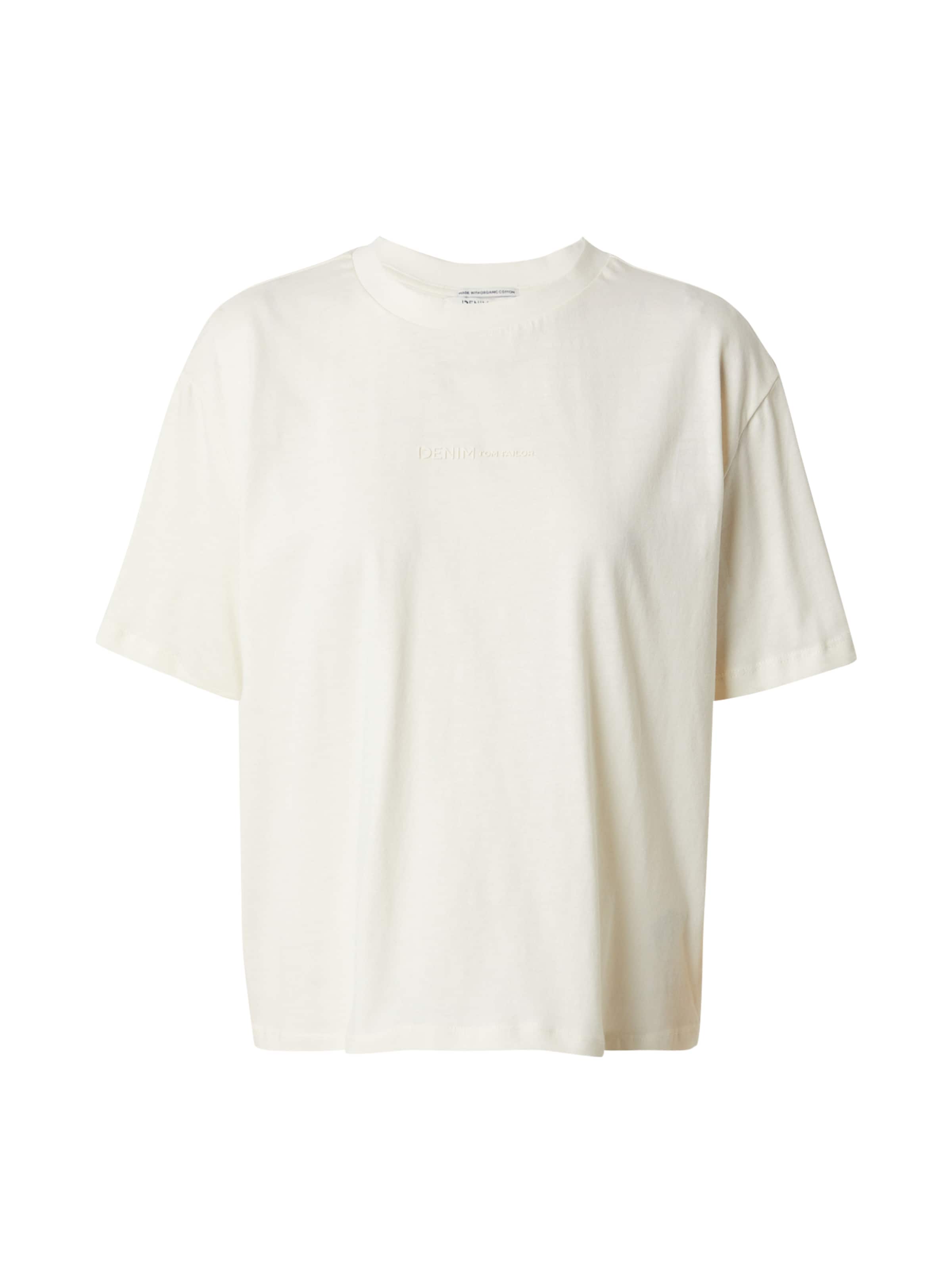 TOM TAILOR DENIM Shirt in Wit: voorkant