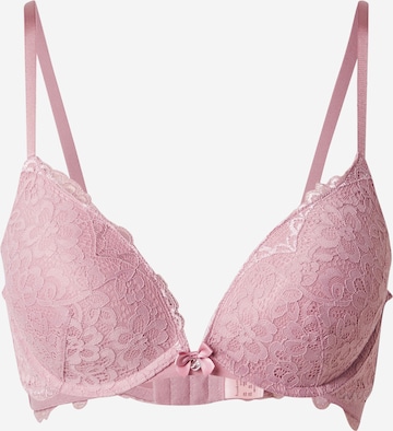 Hunkemöller Push-up Rintaliivi 'Marine' värissä vaaleanpunainen: etupuoli