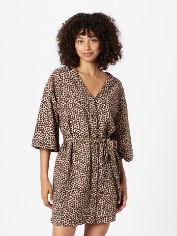 Monki Dress in Beige: front