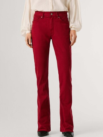 Pepe Jeans Flared Pants in Red: front