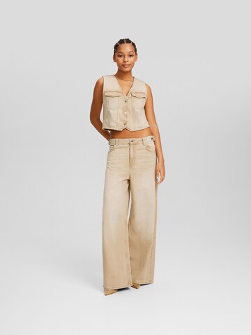 Bershka Weste in Beige