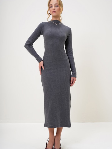 Robes en maille Trend Alaçatı Stili en gris