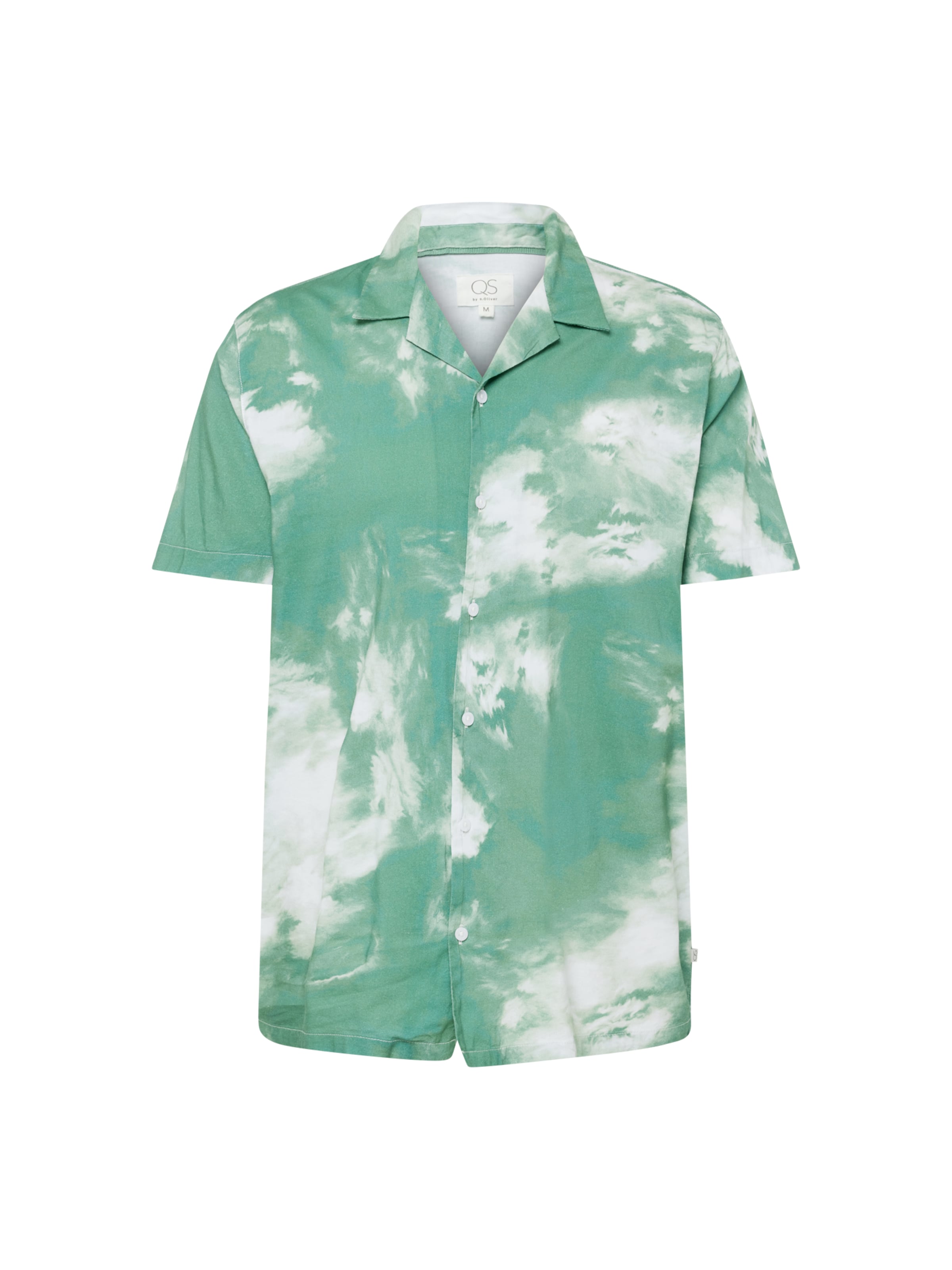 QS Regular Fit Hemd in Grün: Vorderseite
