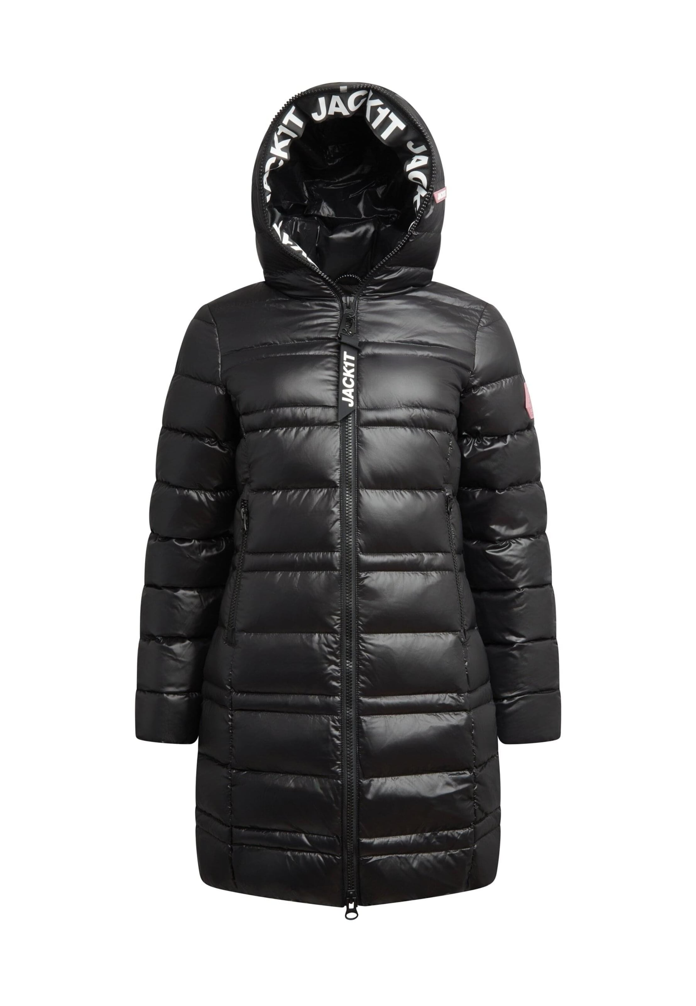 JACK1T Mantel 'R4D' in Schwarz: Vorderseite