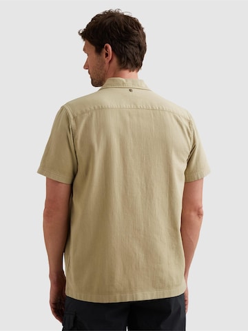 PME Legend Regular fit Skjorta 'Shirt with short sleeves and garment-dye wash' i grön