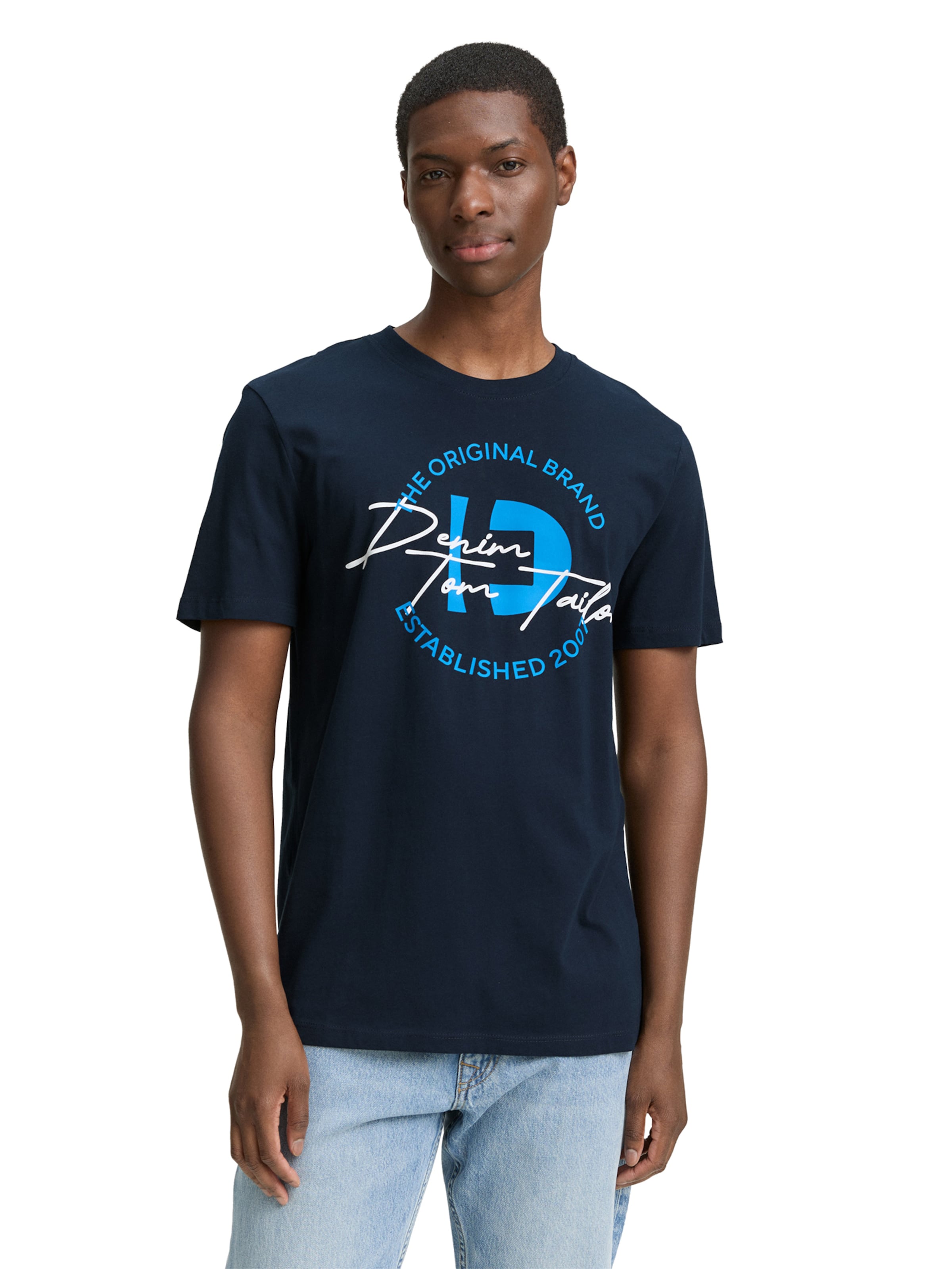 TOM TAILOR DENIM - Camiseta en azul: frente