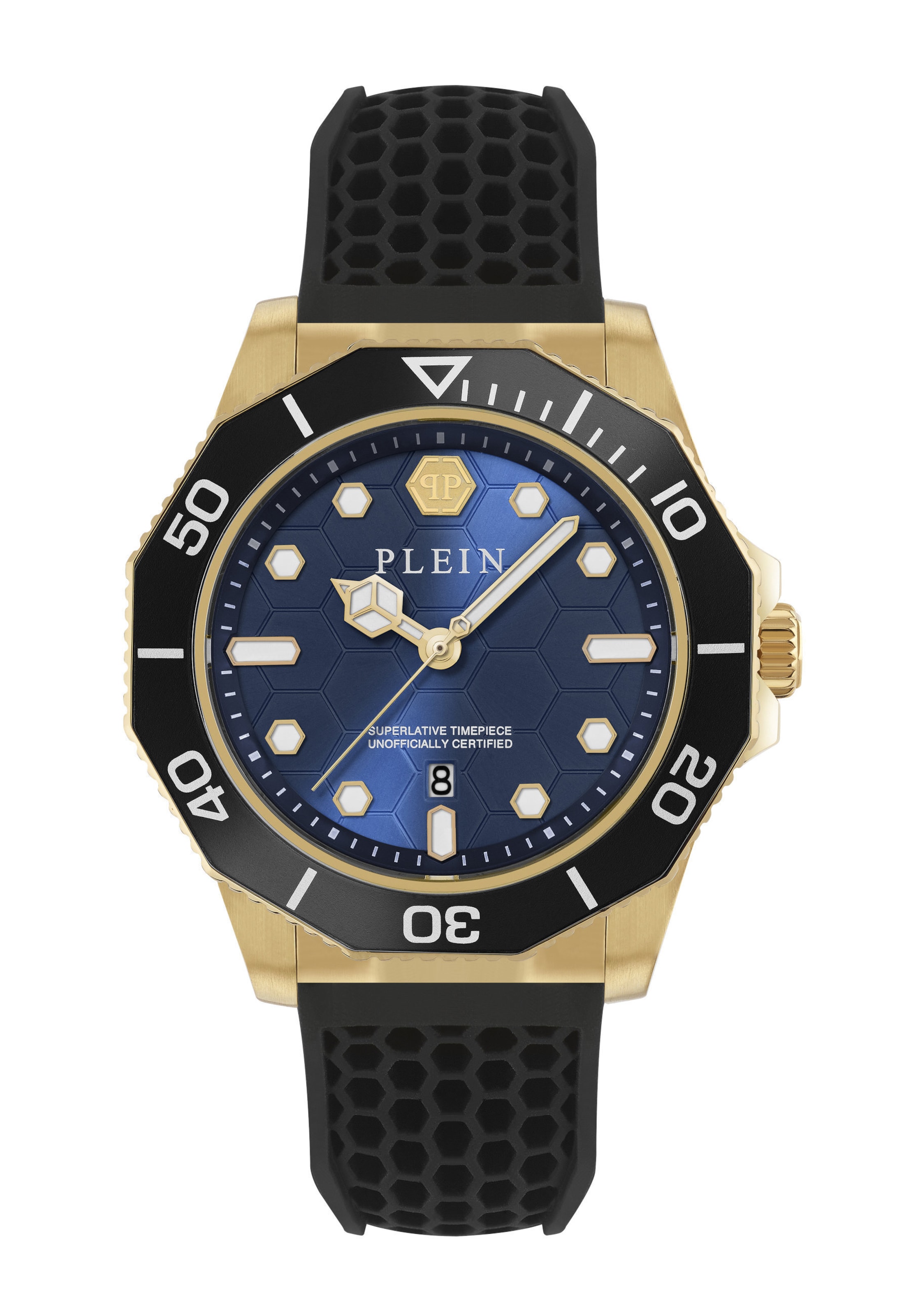 Orologio analogico 'AQUASTORM' di Philipp Plein Watches in nero: frontale