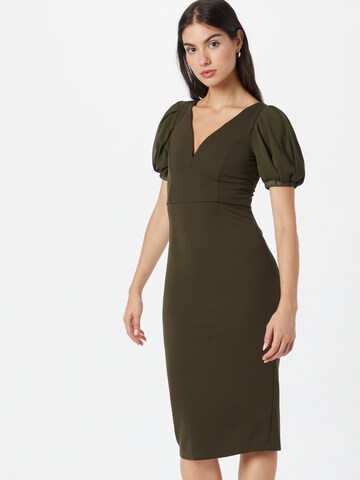 Skirt & Stiletto Dress 'Via' in Green: front