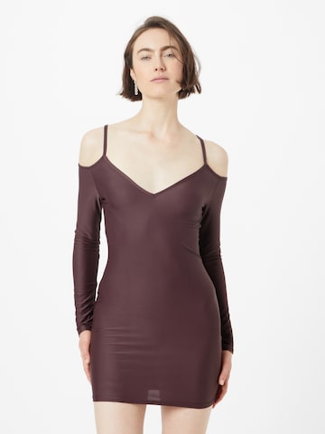 Nasty Gal Jurk in Bruin: voorkant