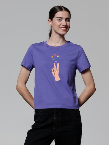 Watapparel T-Shirt 'Spread Love' in Lila: Vorderseite