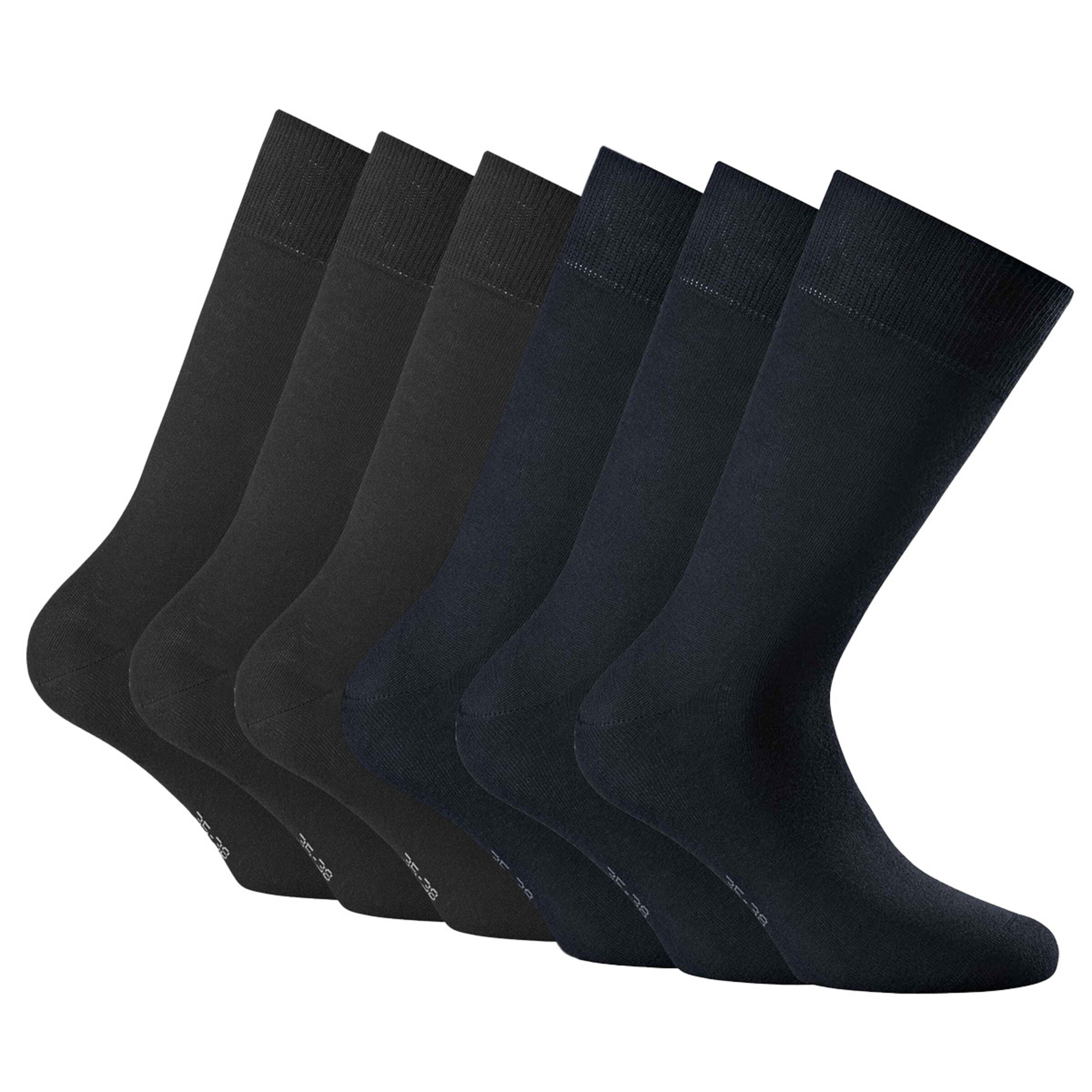Rohner Basic Socks in Blue: front
