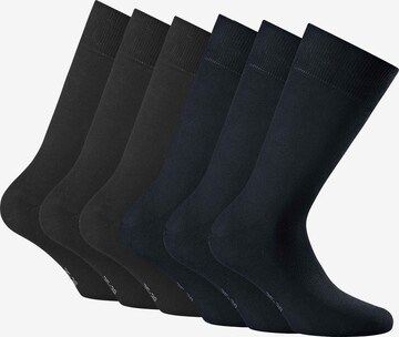 Rohner Basic Socks in Blue: front
