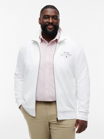 Tommy Hilfiger Big & Tall Jopa na zadrgo | bela barva: sprednja stran