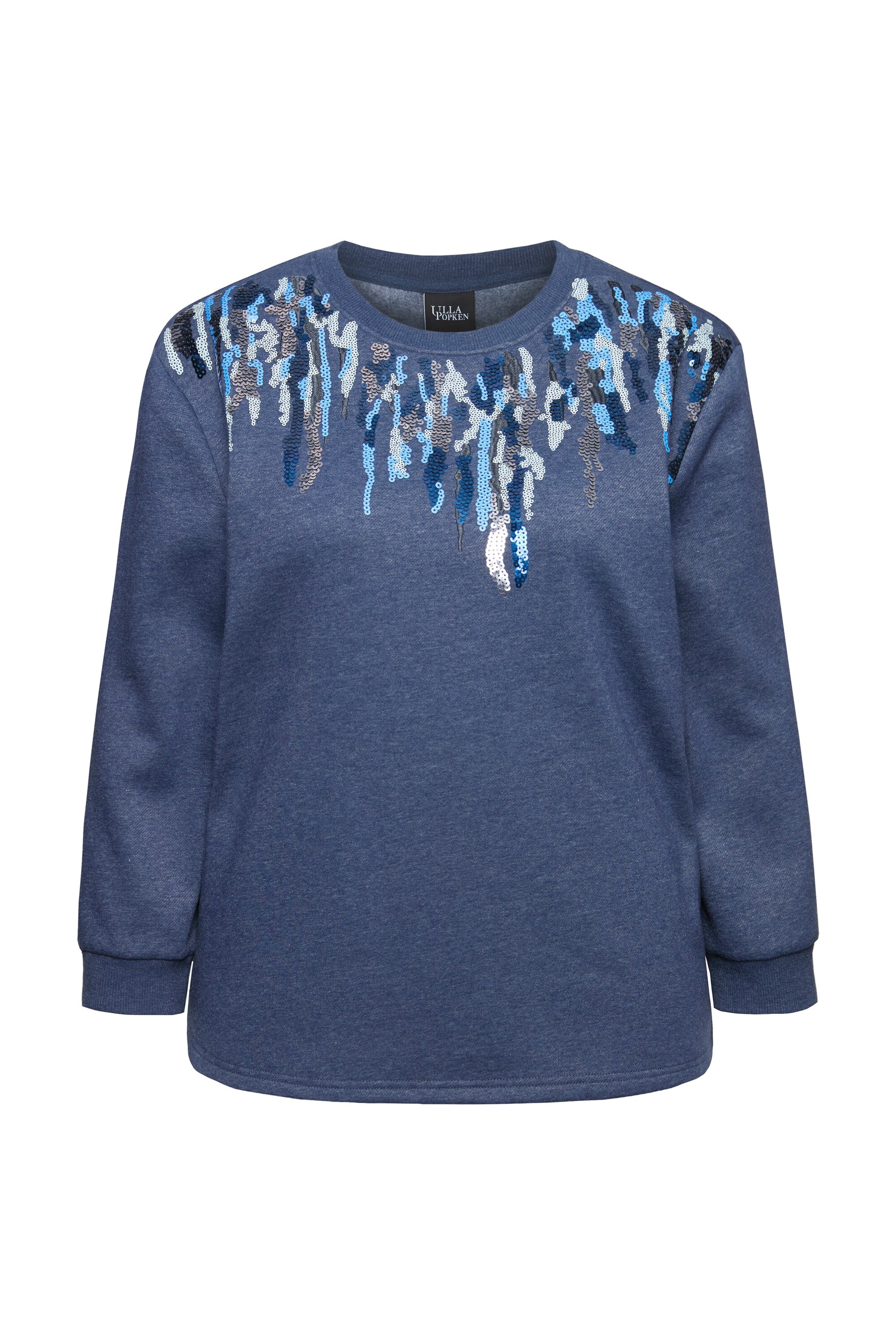 Ulla Popken Sweatshirt in Blau: Vorderseite