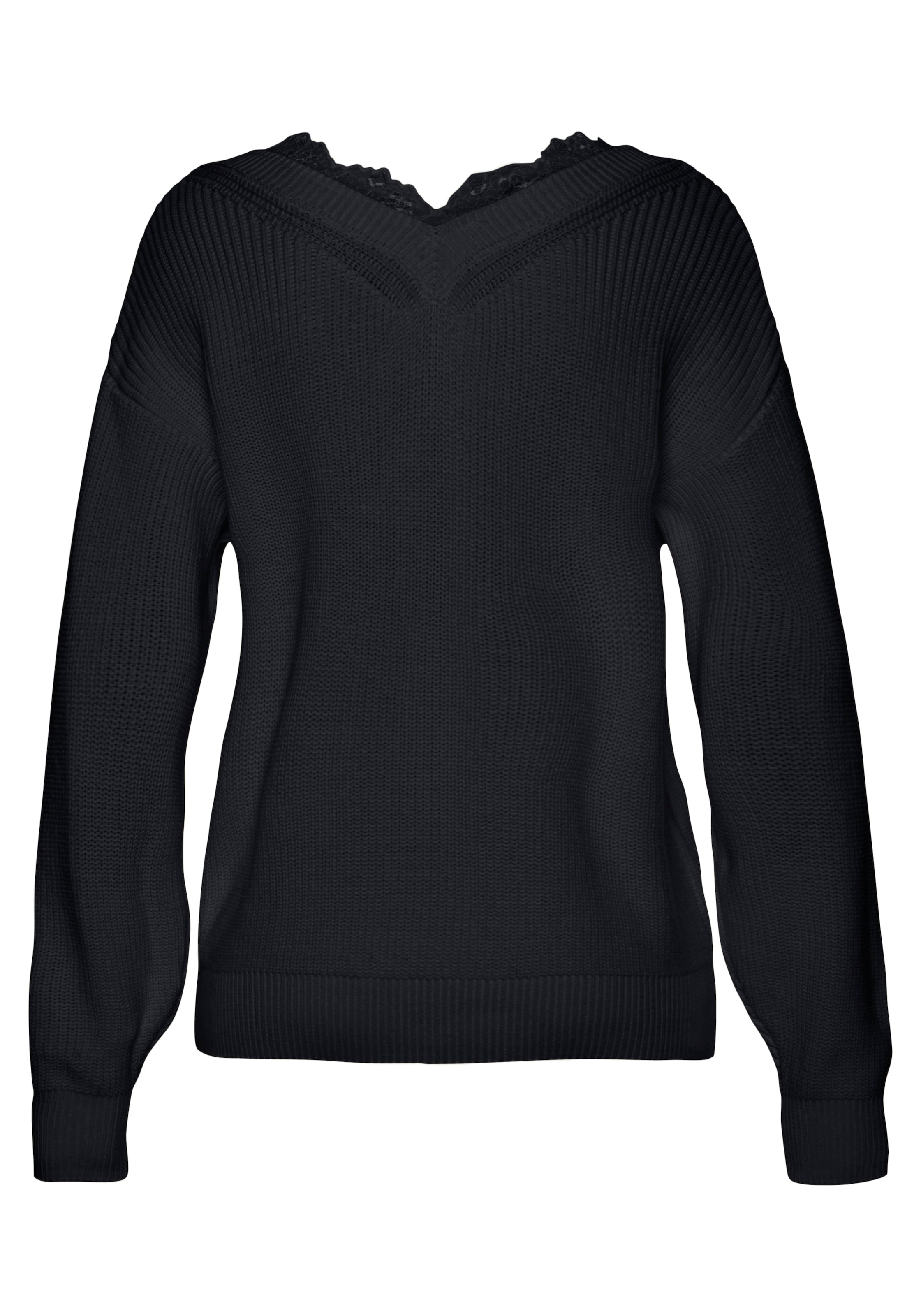 LASCANA Sweater in Black