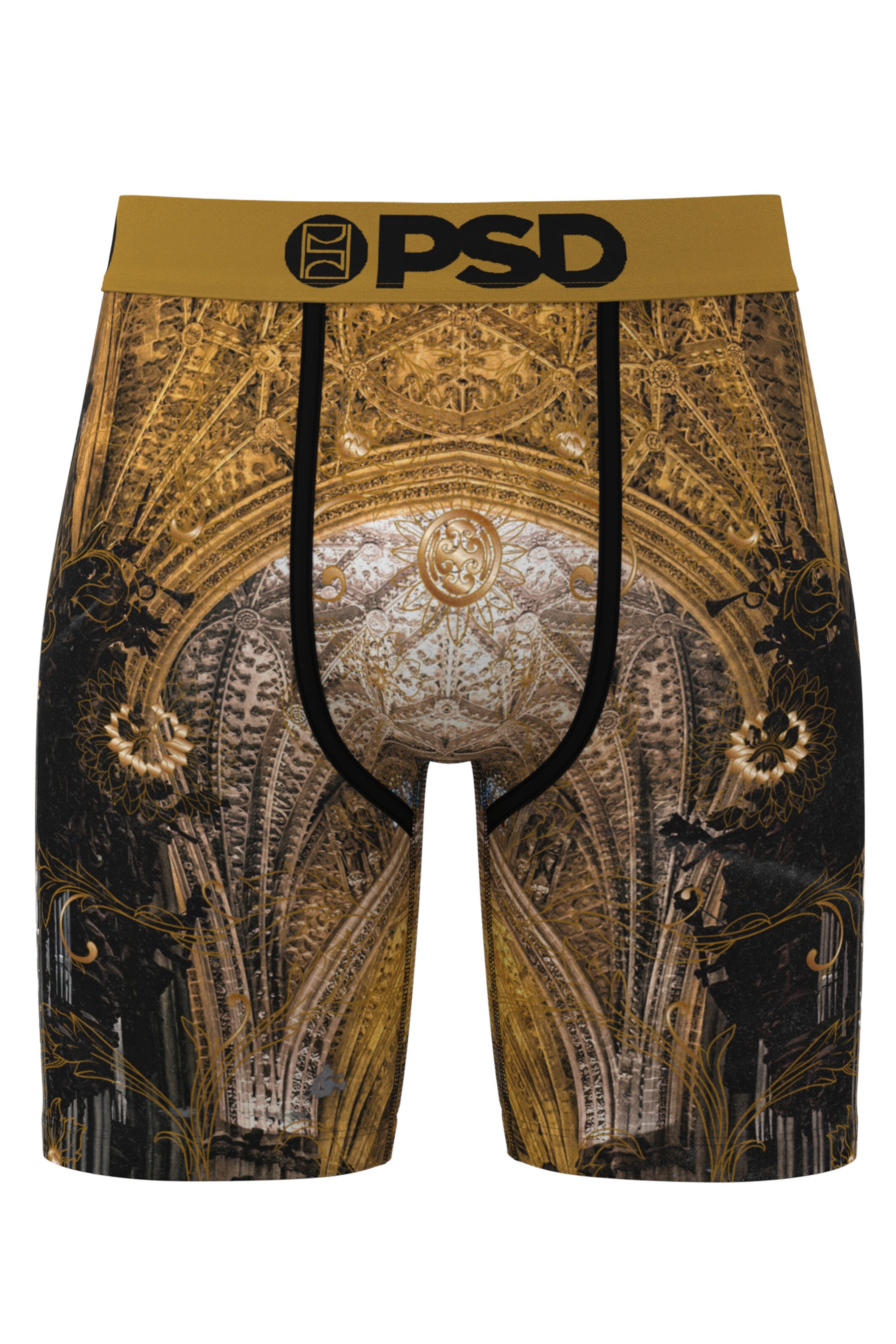 PSD Underwear Boxershorts 'Golden Halls' in Gelb: Vorderseite