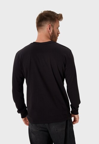 Oldskull Langarmshirt 'Retro Japan Island' in Schwarz