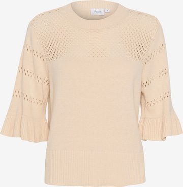 SAINT TROPEZ Trui 'Zaga' in Beige: voorkant