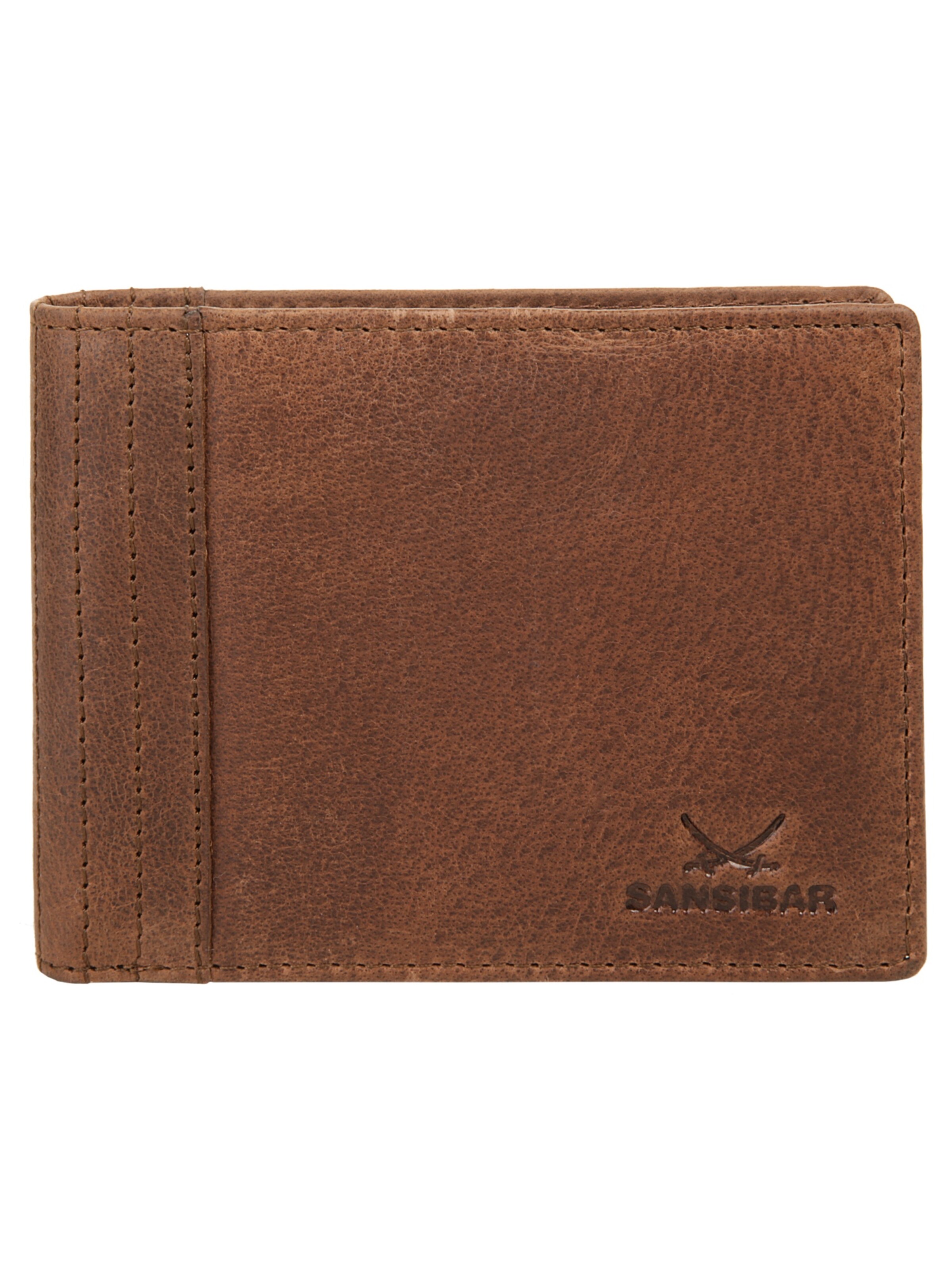 SANSIBAR Portemonnaie in Braun: Vorderseite