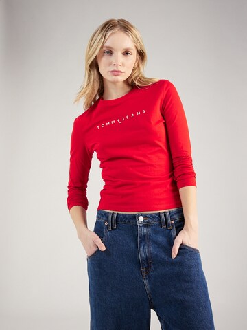 T-shirt Tommy Jeans en rouge : devant