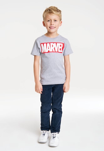 LOGOSHIRT T-Shirt 'Marvel Comics' in Grau