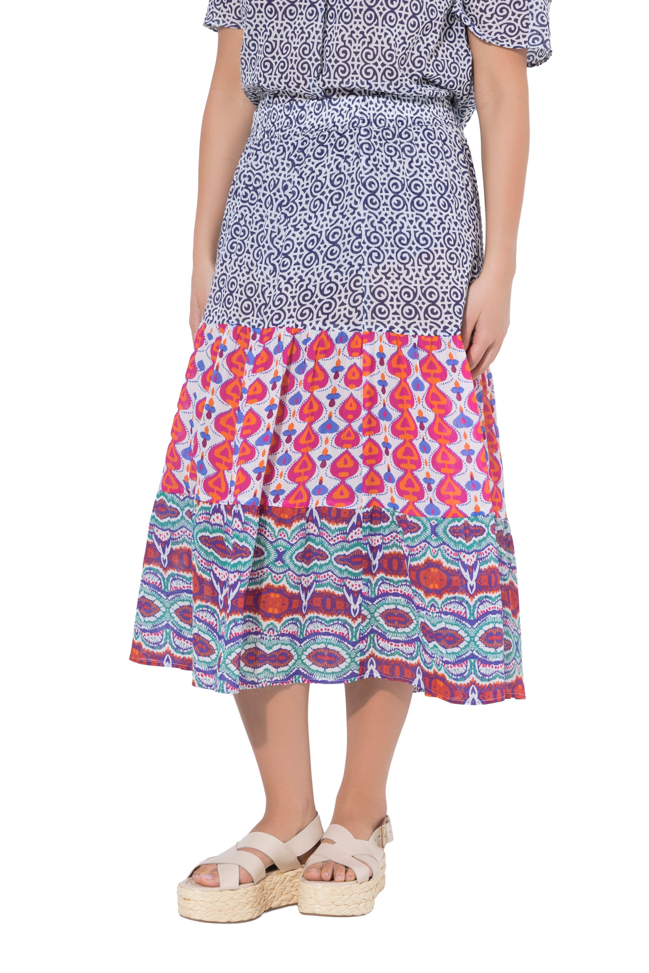 Ulla Popken Skirt in Mixed colours: front