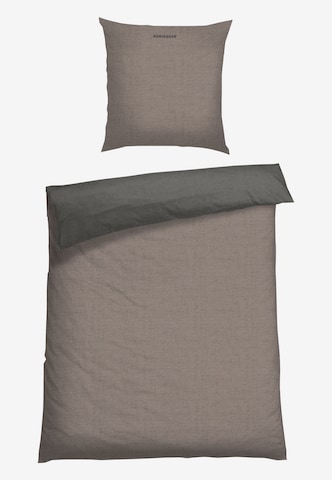 SCHIESSER Duvet Cover 'Doubleface Renforcé' in Brown