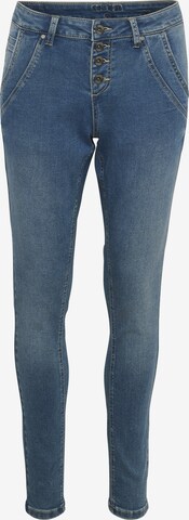 Cream Slim fit Jeans 'Sandy ' in Blue: front