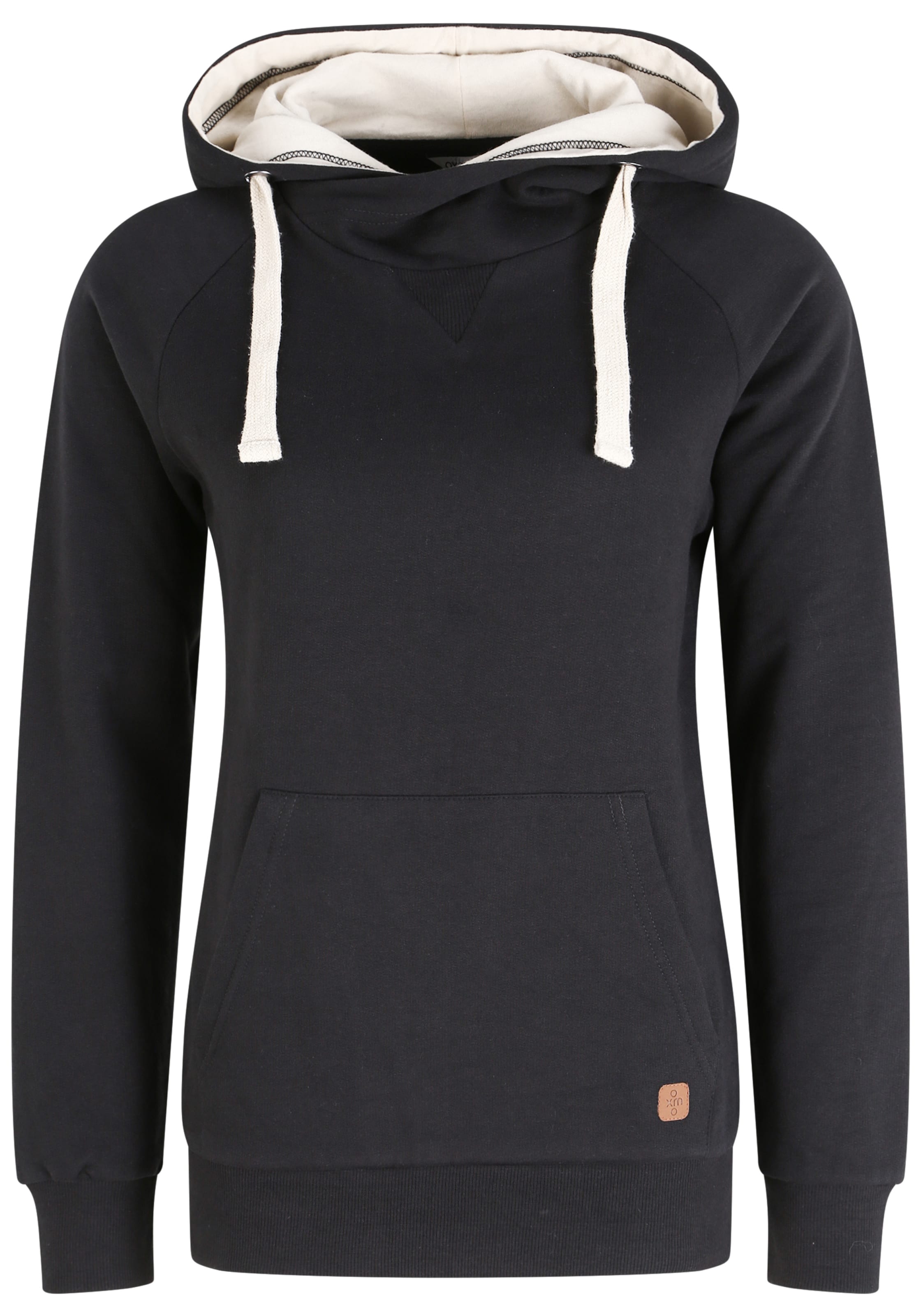 Oxmo Sweatshirt 'Julia' in Zwart: voorkant
