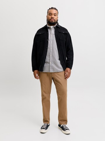 Jack & Jones Plus - Ajuste confortable Camisa 'JJEREGENT' en negro